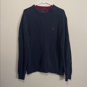 Tommy Hilfiger Men's Dark Blue Crewneck Sweater